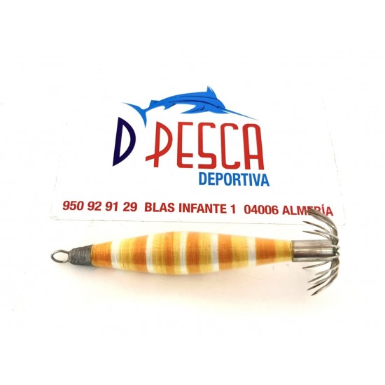 Potera de Calamar Color Amarillo / Blanco